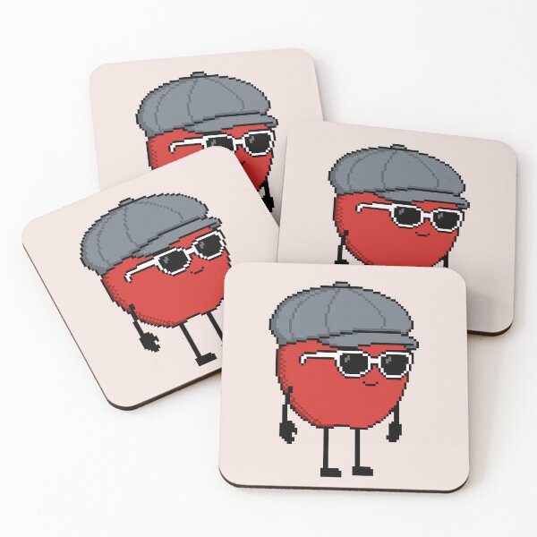 Item preview, Apple Pixel with a Newsboy Cap (GY) designed and sold by White Rim Mates.
