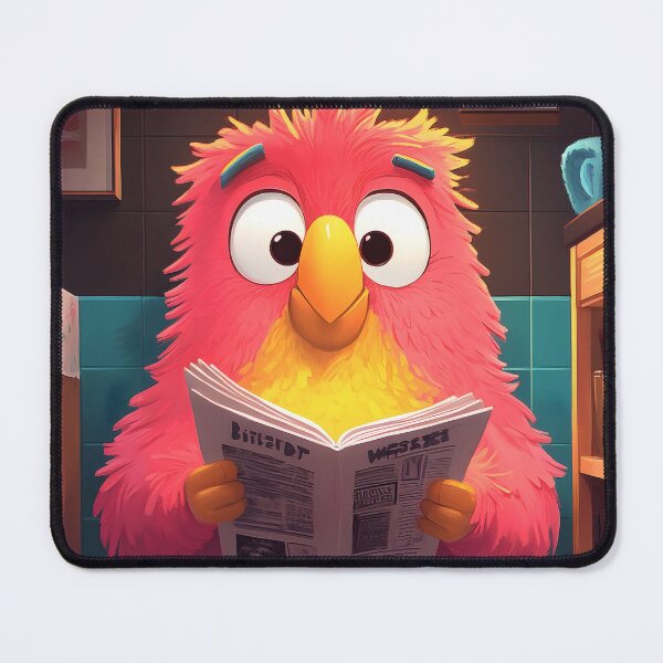 Item preview, Macaw Bird Funny Toilet Newspaper Cartoon Bathroom Reader designed and sold by juniorcastros.