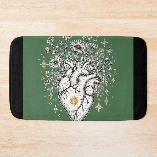 Item preview, Celestial Bloom Heart | Mystical Botanical Anatomy Sticker designed and sold by Nexyra_Labs Art Studios.