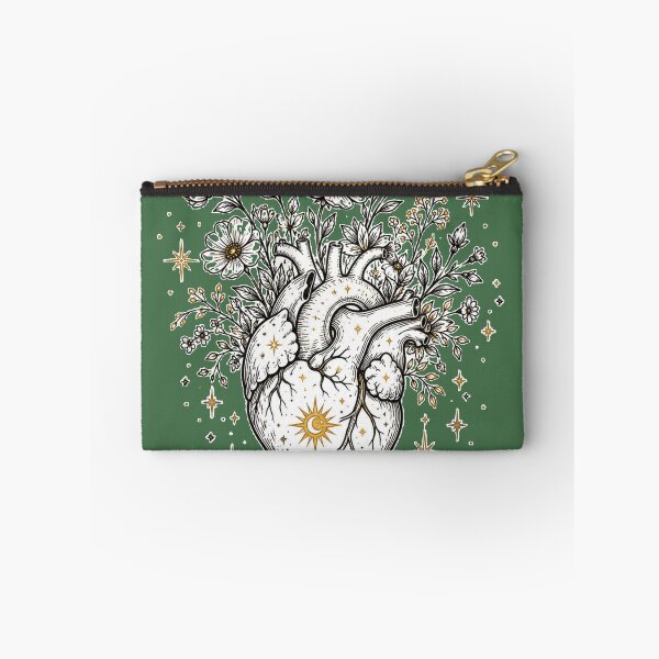 Item preview, Celestial Bloom Heart | Mystical Botanical Anatomy Sticker designed and sold by Nexyra_Labs Art Studios.
