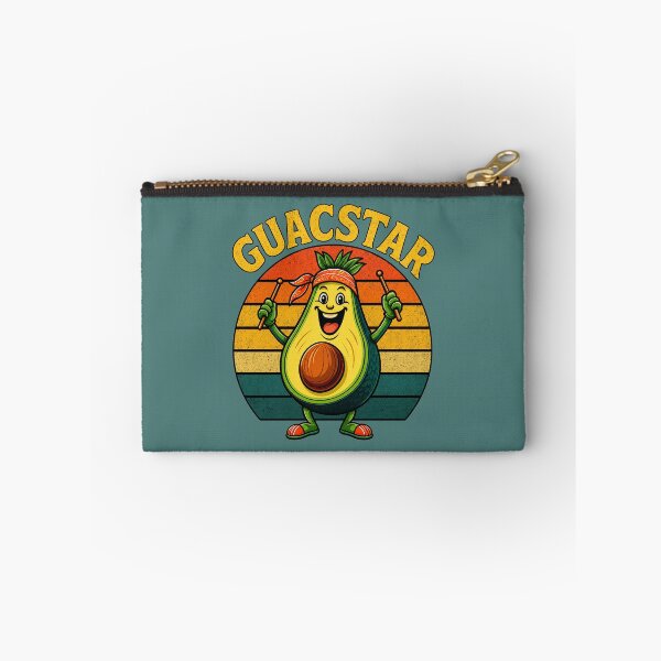 Item preview, Guac Star - Retro Avocado Drummer - Funny Food Pun designed and sold by Graphic Vibe Designs.