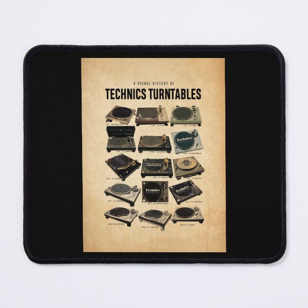 Item preview, A Visual History of Technics Turntables Poster Print - Vintage DJ Turntable Wall Art, Music Studio Decor from 1970 to 2017 designed and sold by MagicatcoArt.
