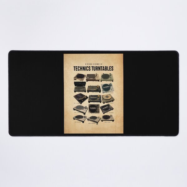 Item preview, A Visual History of Technics Turntables Poster Print - Vintage DJ Turntable Wall Art, Music Studio Decor from 1970 to 2017 designed and sold by MagicatcoArt.