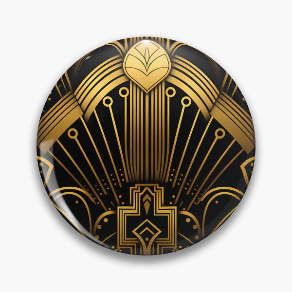 Item preview, Art Deco Golden (Faux) 'Royalty' Vintage Design Pattern designed and sold by DEC02.