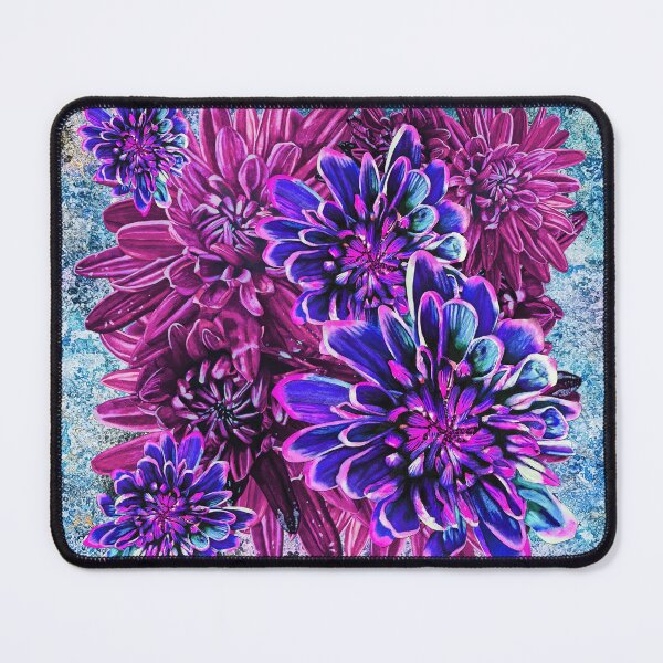 Item preview, Neon Pink Chrysanthemums Background 1 designed and sold by nastiaart.