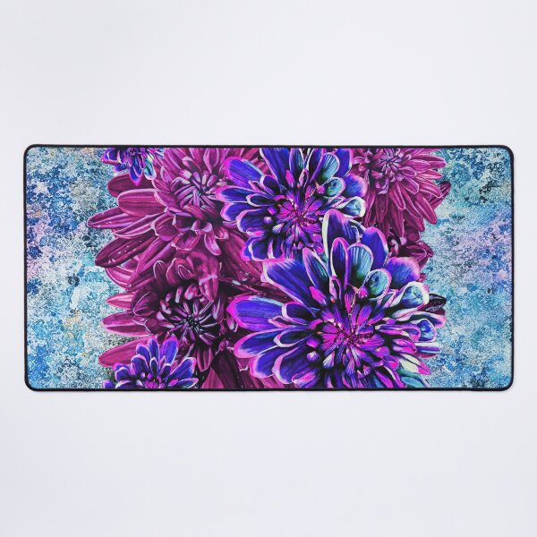 Item preview, Neon Pink Chrysanthemums Background 1 designed and sold by nastiaart.