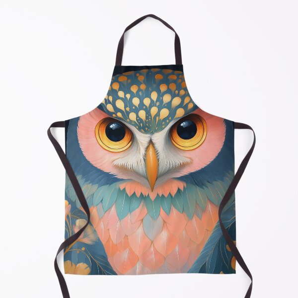 Item preview, Owl Night Garden Teal Gold Pastel Wise Spirit designed and sold by juniorcastros.