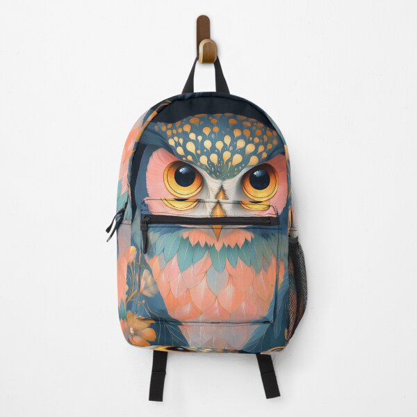 Item preview, Owl Night Garden Teal Gold Pastel Wise Spirit designed and sold by juniorcastros.