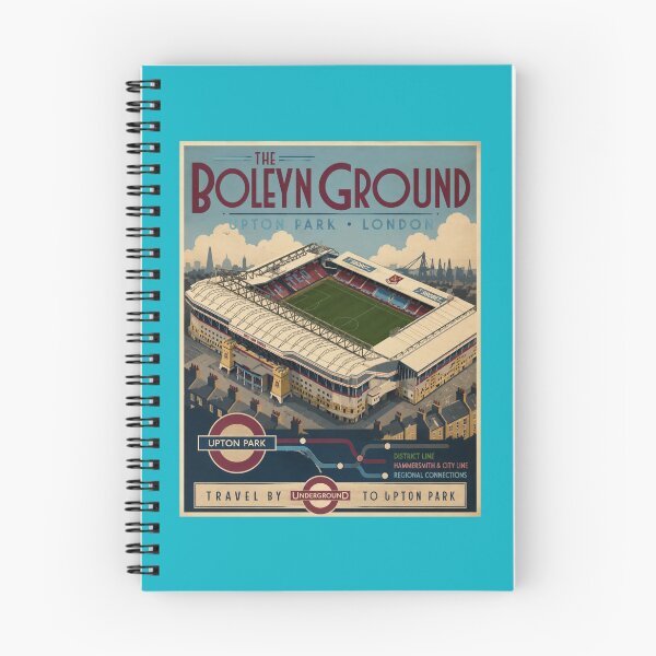 Item preview, The Boleyn Ground Upton Park Vintage Travel Poster - West Ham United designed and sold by Apex & Anthem .