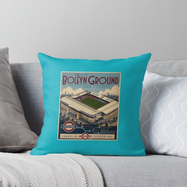 Item preview, The Boleyn Ground Upton Park Vintage Travel Poster - West Ham United designed and sold by Apex & Anthem .