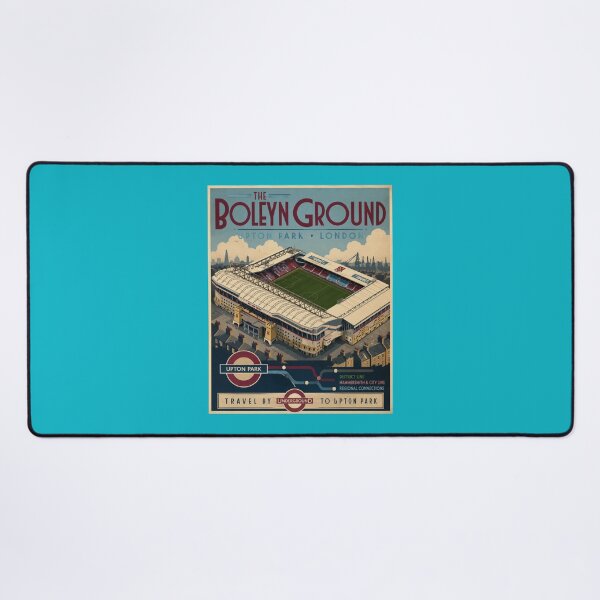Item preview, The Boleyn Ground Upton Park Vintage Travel Poster - West Ham United designed and sold by Apex & Anthem .