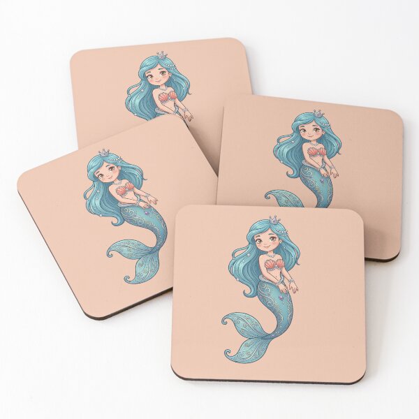Item preview, Cute Pearl Mermaid Princess Illustration designed and sold by digitalbob60.