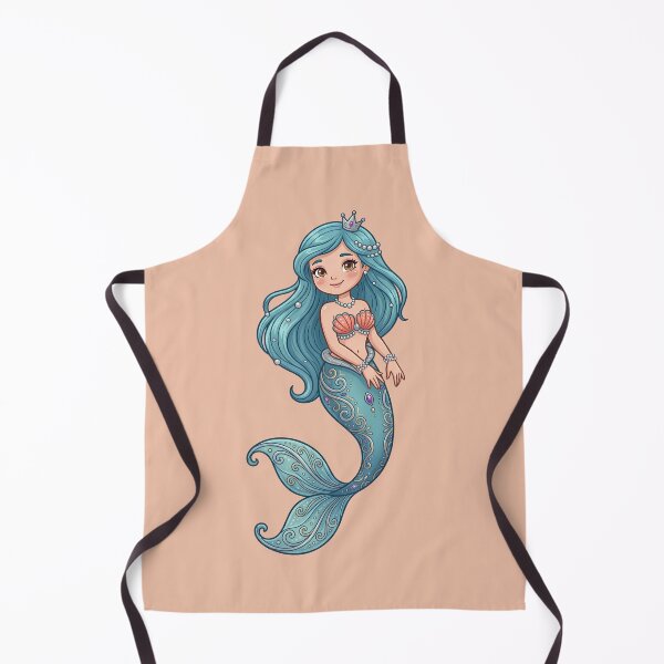 Item preview, Cute Pearl Mermaid Princess Illustration designed and sold by digitalbob60.