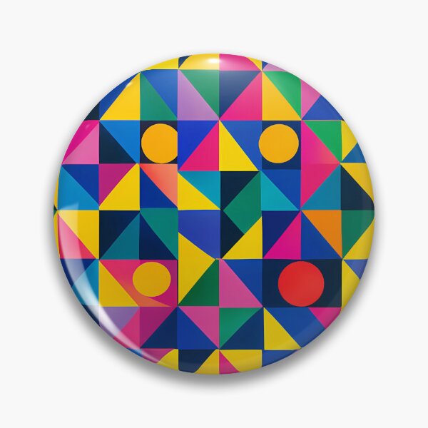 Item preview, Vibrant Colorful Geometric Circle Pattern designed and sold by zenjiinspired.