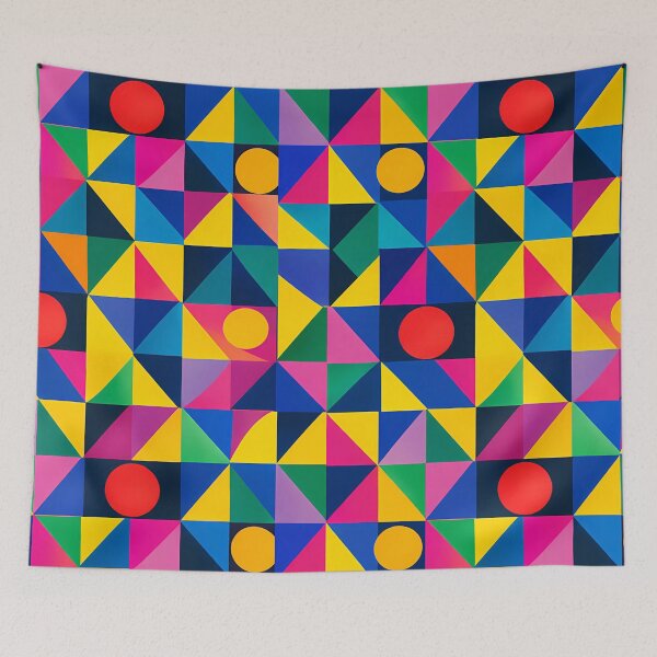 Item preview, Vibrant Colorful Geometric Circle Pattern designed and sold by zenjiinspired.