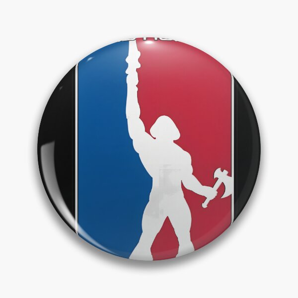 Item preview, Mighty Hero Emblem Sports Graphic Style designed and sold by Matastuffmerch.