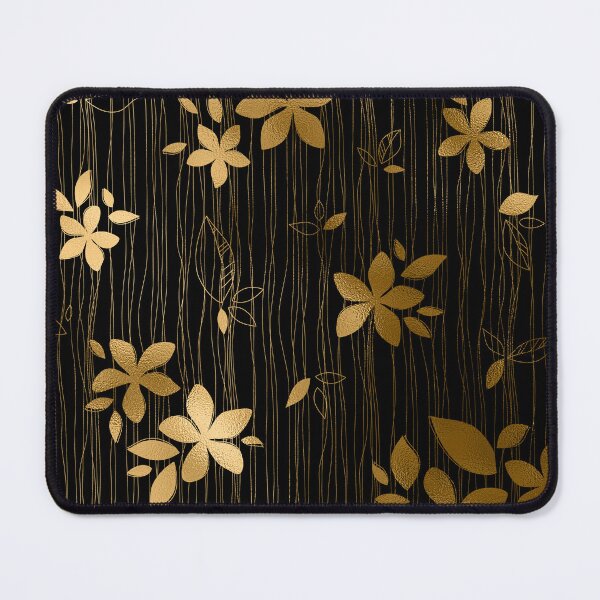 Item preview, Luxurious Black and Gold Flower Art Deco Pattern designed and sold by DEC02.