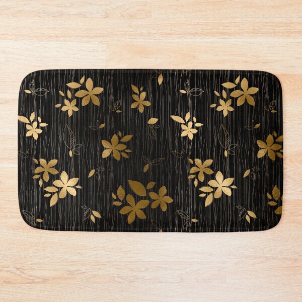 Item preview, Luxurious Black and Gold Flower Art Deco Pattern designed and sold by DEC02.