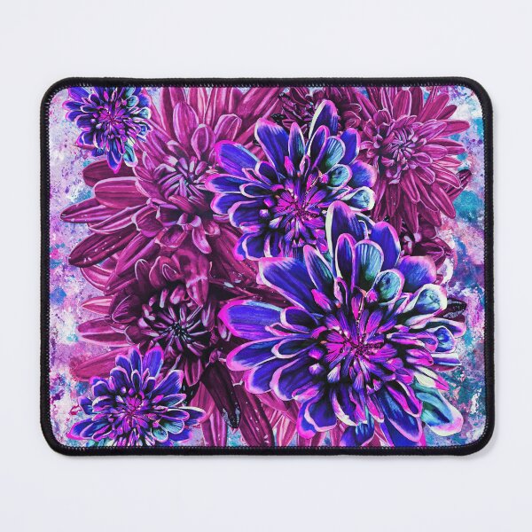 Item preview, Neon Pink Chrysanthemums Background 2 designed and sold by nastiaart.