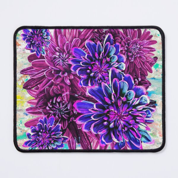 Item preview, Neon Pink Chrysanthemums Background 3 designed and sold by nastiaart.