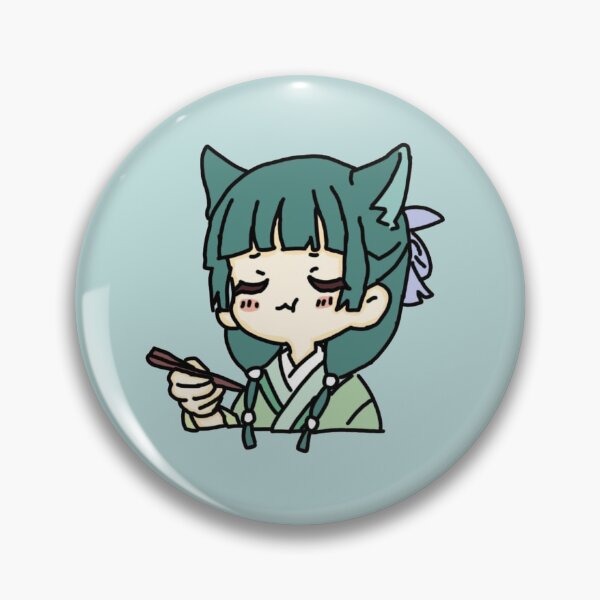 Item preview, The Verdigris Jewel — The Apothecary Maomao Kawaii Icon Anime designed and sold by TheStickLab.