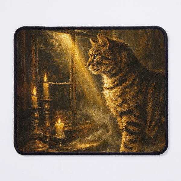 Item preview, Candlelit Tabby Cat by Moonlit Window designed and sold by Designs By Ms Mal_Tas.