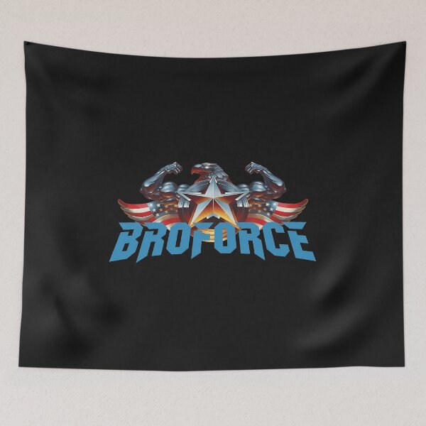 Item preview, BROFORCE Chrome Action Emblem Graphic designed and sold by VlekkendingenR.