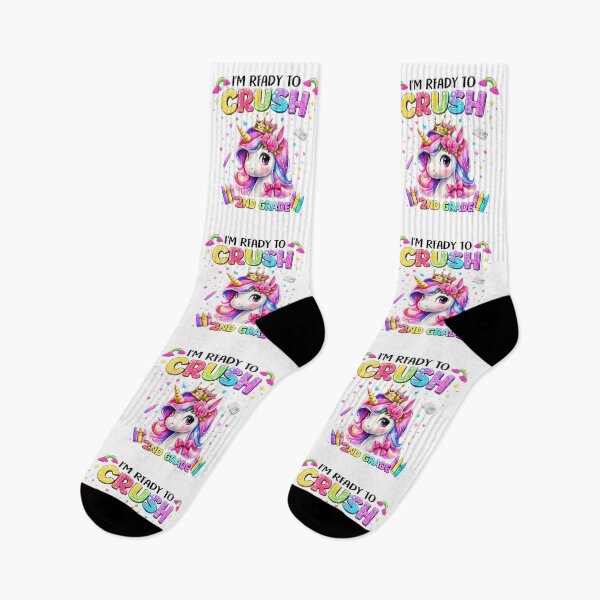 Item preview, I'm Ready to Crush 2nd Grade Unicorn Back to School Girls designed and sold by QuiteOrbit.