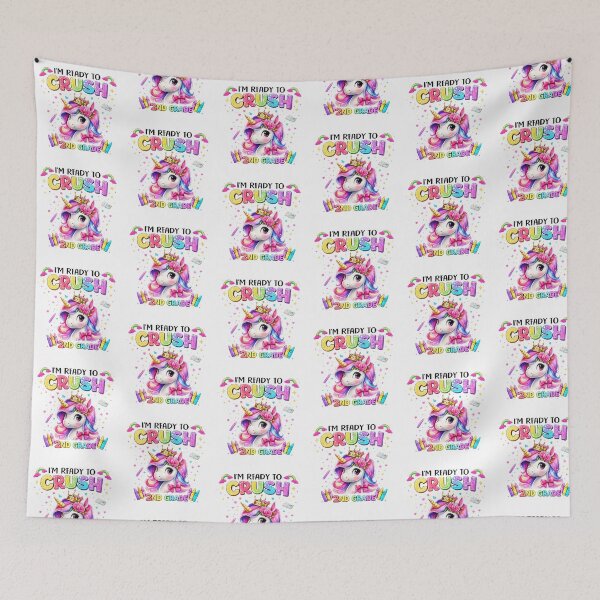 Item preview, I'm Ready to Crush 2nd Grade Unicorn Back to School Girls designed and sold by QuiteOrbit.