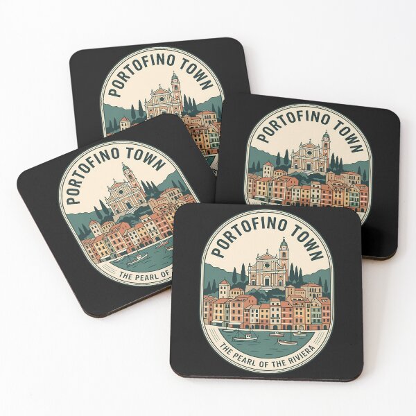 Item preview, Portofino Town Italy Vintage Travel Emblem designed and sold by k3rstman1.