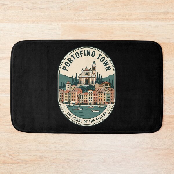 Item preview, Portofino Town Italy Vintage Travel Emblem designed and sold by k3rstman1.