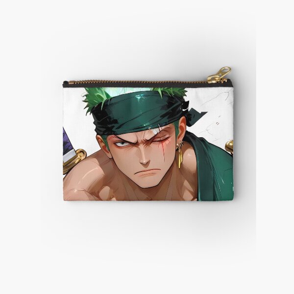 Item preview, Roronoa Zoro One Piece Fierce Green Hair Samurai Pose designed and sold by Zwjona.