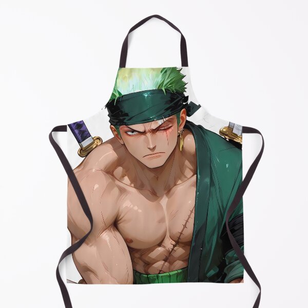Item preview, Roronoa Zoro One Piece Fierce Green Hair Samurai Pose designed and sold by Zwjona.