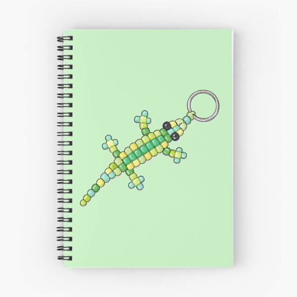 Item preview, Beaded Lizard | Retro Pony Bead Keychain Nostalgia designed and sold by pixiedustpaint.