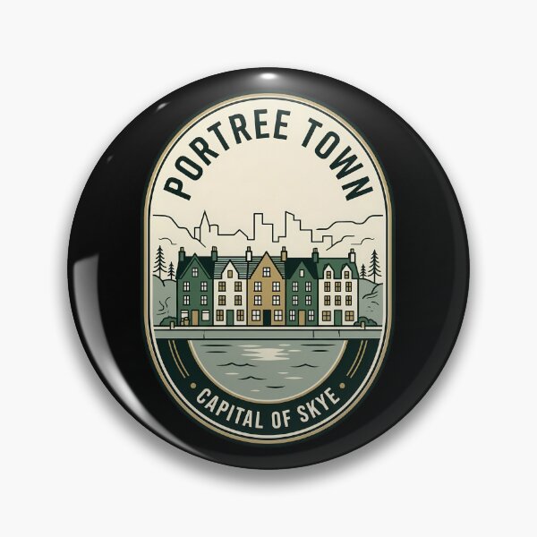 Item preview, Portree Town Isle of Skye Vintage Travel Emblem designed and sold by k3rstman1.