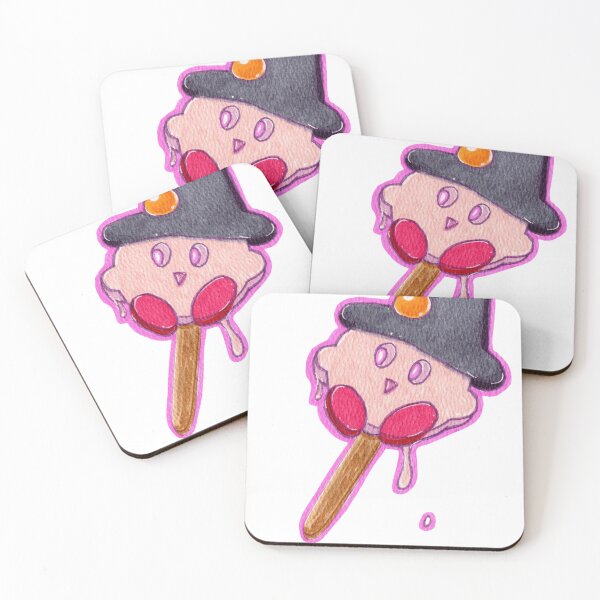 Item preview, Pink Cute Character Ice Cream Popsicle Witch Hat designed and sold by Charmed-Ink.