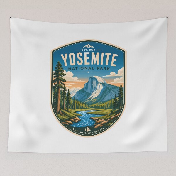 Item preview, Yosemite National Park Landscape designed and sold by FrontierCosmic.