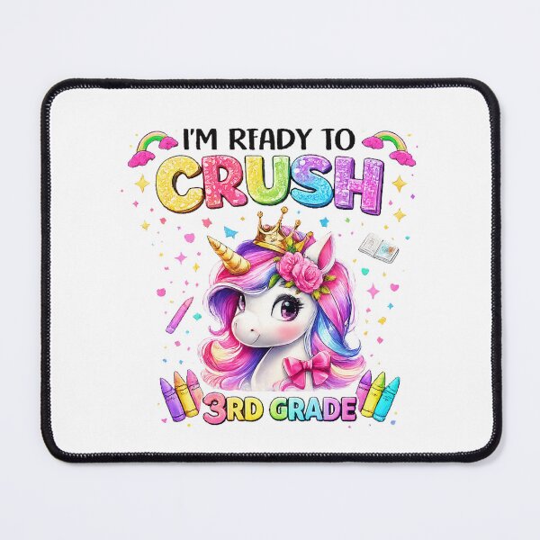 Item preview, I'm Ready to Crush 3rd Grade Unicorn Back to School designed and sold by QuiteOrbit.