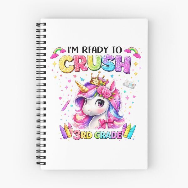 Item preview, I'm Ready to Crush 3rd Grade Unicorn Back to School designed and sold by QuiteOrbit.