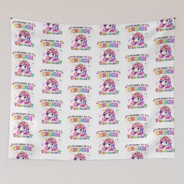 Item preview, I'm Ready to Crush 3rd Grade Unicorn Back to School designed and sold by QuiteOrbit.