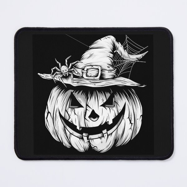 Item preview, Spooky Witch Pumpkin with Spider Web Halloween Art designed and sold by inkoutninja.