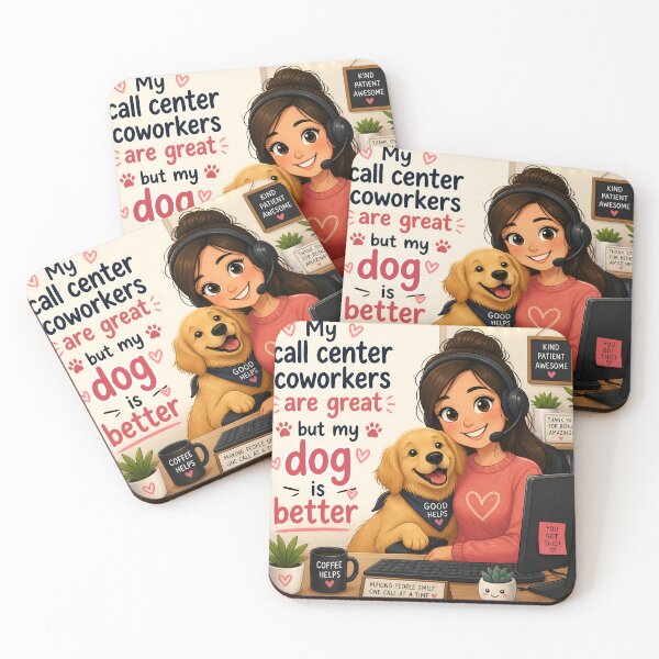 Item preview, My Call Center Coworkers Are Great But My Dog Is Better — Funny Call Center Dog Mom Gift Shirt designed and sold by DoggyDayLove.