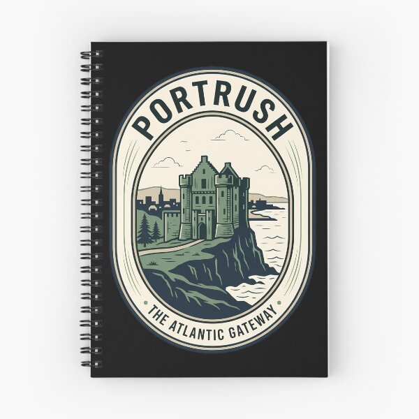 Item preview, Portrush Northern Ireland Vintage Travel Emblem Castle designed and sold by k3rstman1.