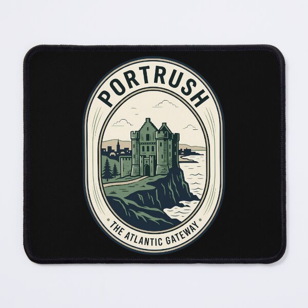 Item preview, Portrush Northern Ireland Vintage Travel Emblem Castle designed and sold by k3rstman1.