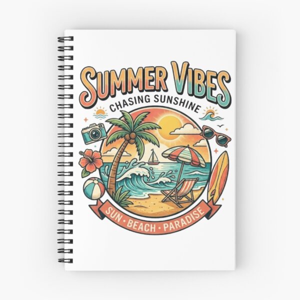 Item preview, Summer Vibes – Chasing Sunshine | Vintage Beach Vacation Design designed and sold by Salma.Store.