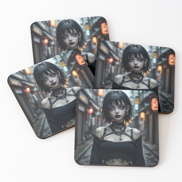 Item preview, Hot Halloween Anime Goth Girl Waifu 273 designed and sold by Your New Fixation.
