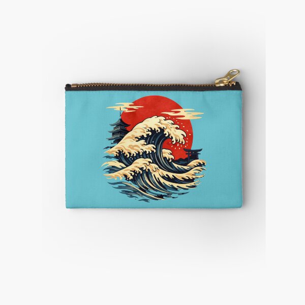 Item preview, Japanese Ukiyo-e Wave - Red Sunset designed and sold by Graphic Vibe Designs.