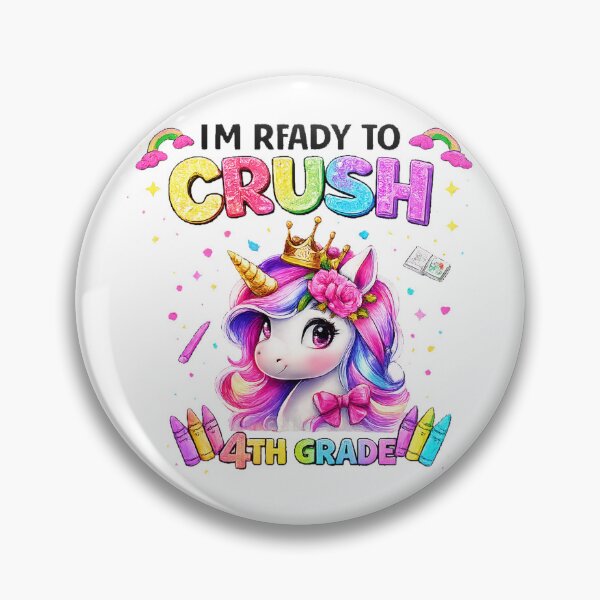 Item preview, Cute Unicorn 4th Grade Back To School designed and sold by QuiteOrbit.