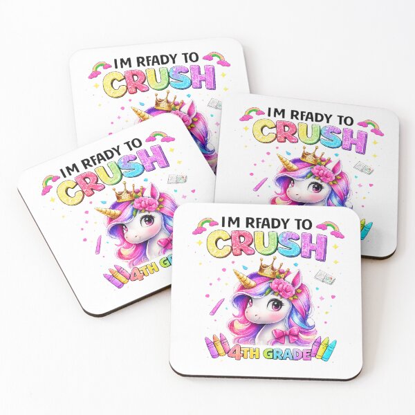 Item preview, Cute Unicorn 4th Grade Back To School designed and sold by QuiteOrbit.
