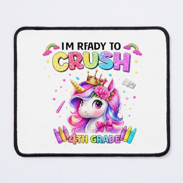 Item preview, Cute Unicorn 4th Grade Back To School designed and sold by QuiteOrbit.